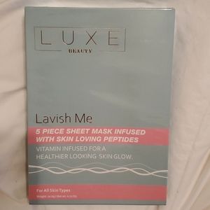 Luxe Beauty Lavish Me Five Piece Sheet Mask Box